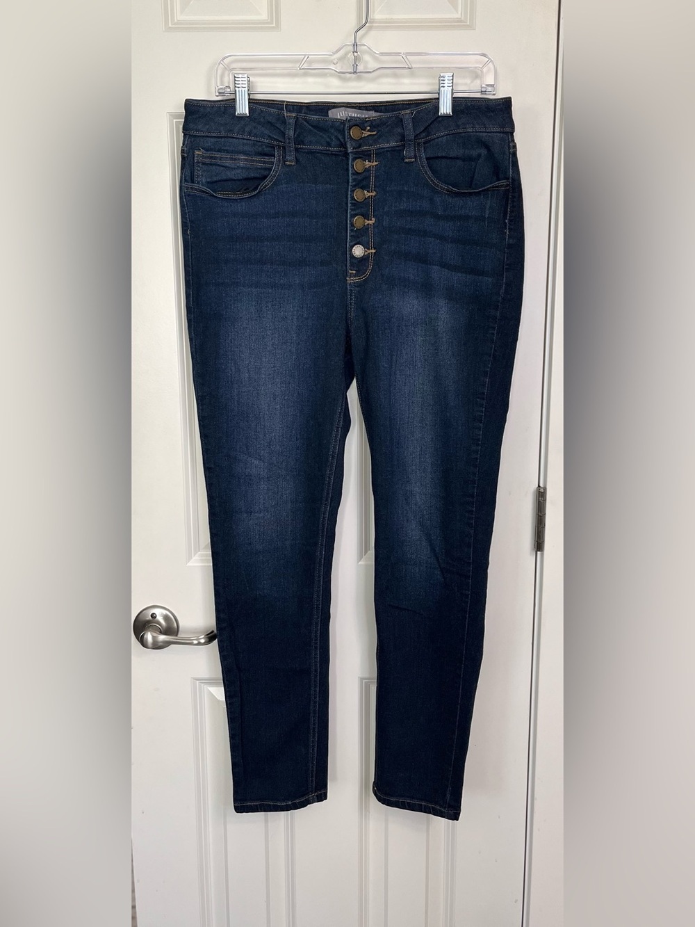 JUSTUSA Button Fly Skinny Jeans